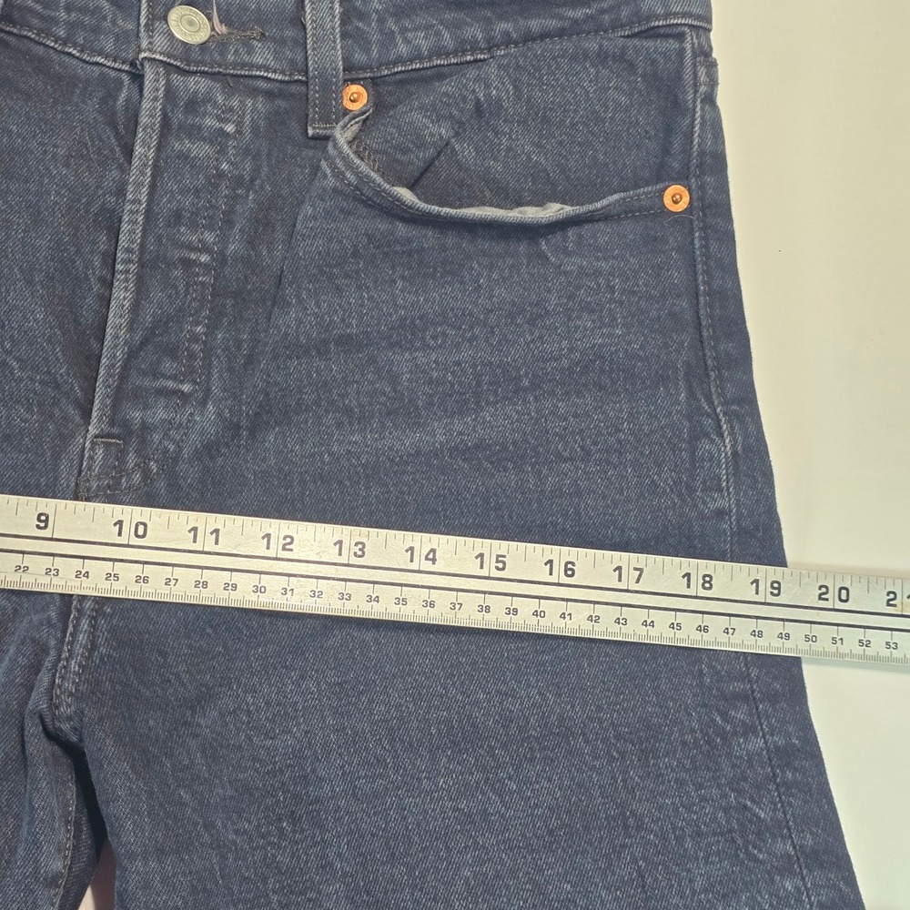 Levis Premium Wedgie Straight Jeans Dark Wash Button Fly 22861-0064 Womens 30 - Picture 16 of 16